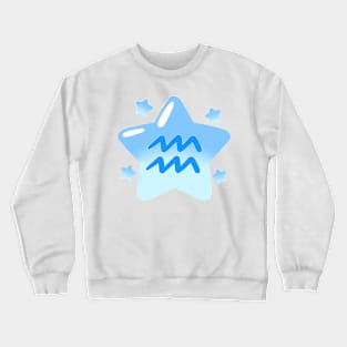 Astrological Sign Star - Aquarius Crewneck Sweatshirt